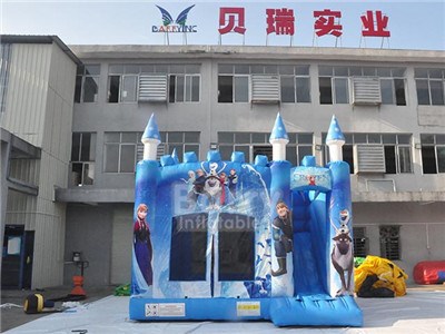 Popular Frozen Bounce House With Slide By-Ic-037